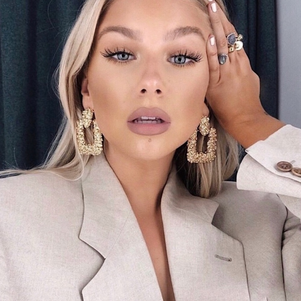 Blogger Fav | Statement Gold Drape Earrings